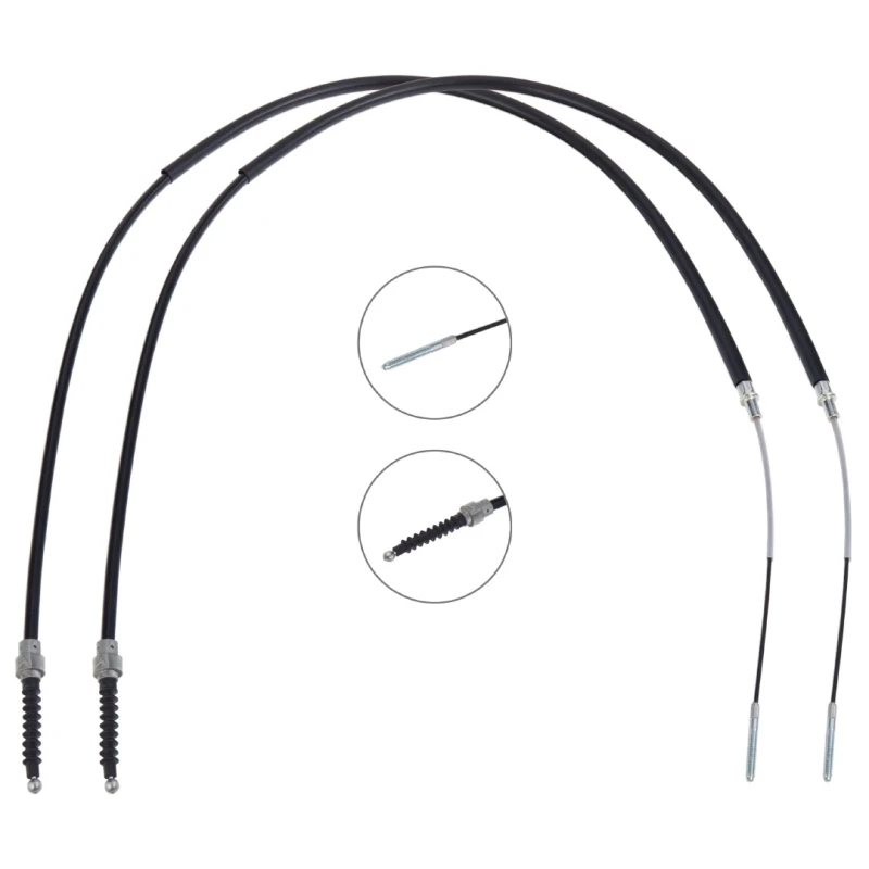 Image of RIDEX 124C1148 Brake Cable Rear, 1620/1220+1620/1220mm Cable,parking brake (124)