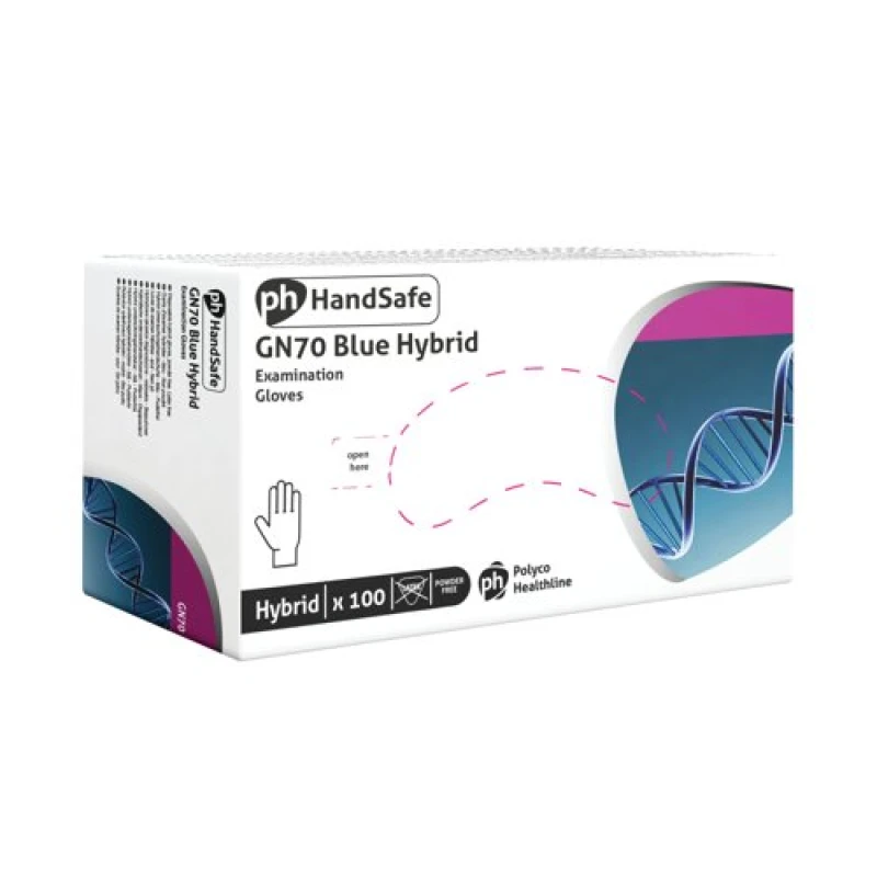 Image of Shield Vinyl/Nitrile Mix Powder Free Gloves M (100 Pack) GN70 MEDIUM
