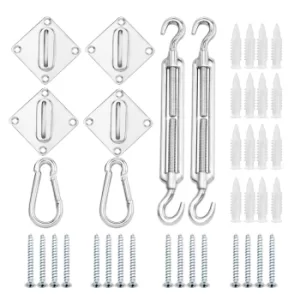 image of Sun Sail Fixing Kit Chrome Plated Steel