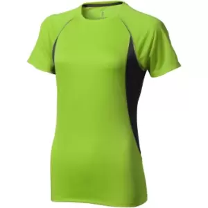 image of Elevate Womens/Ladies Quebec Short Sleeve T-Shirt (XXL) (Apple Green/Anthracite)