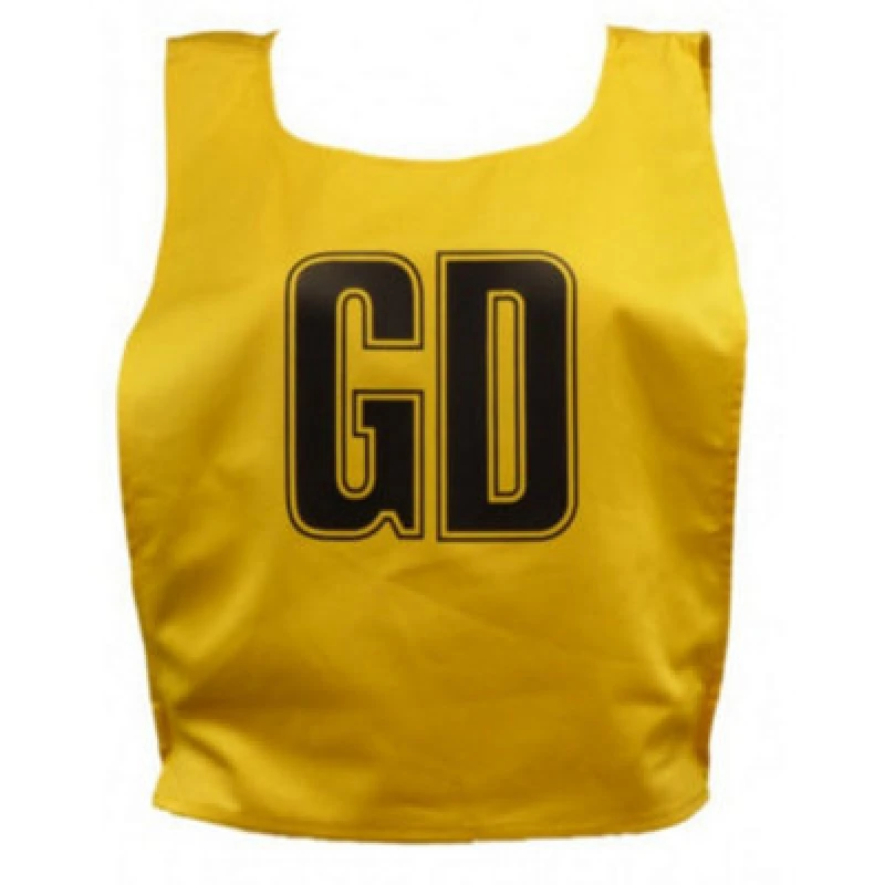 Image of Carta Sport Unisex Adult Lettered Netball Training Bib (Pack Of 7) Amber/black (M)