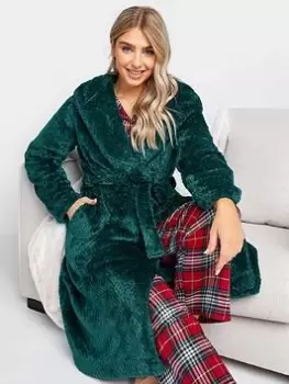 Image of M&Co Honeycomb Hooded Robe, Green, Size 10-12, Women
