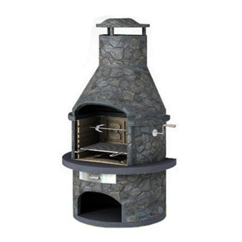 Image of Callow Rondo Dark Masonry BBQ Dark Grey unisex