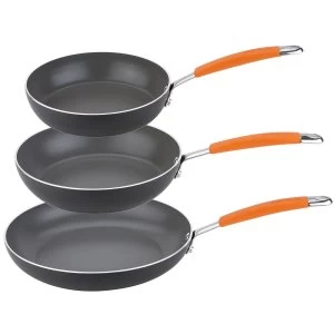 image of Joe Wicks Easy Release Aluminium Non-Stick Frypan Set - 3 Piece