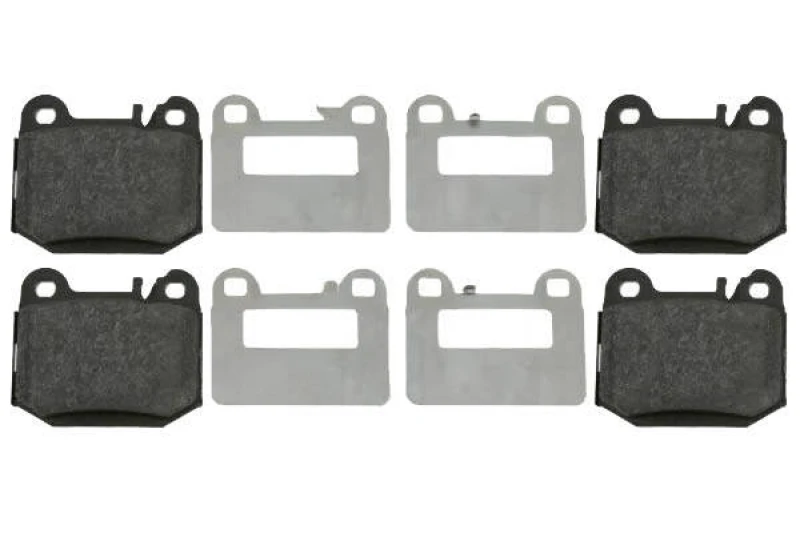 Image of Blue PRINT ADU174221 Brake pad set Rear Axle, prepared for wear warning indicator, with fastening material Brake Pad Set,disc brake (402)