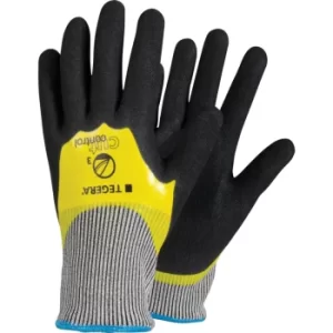 image of Cut Resistant Gloves, Nitrile Coated, Black/Yellow, Size 9