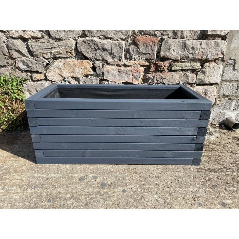 Image of Buttercup Farm Norfolk Planter - Wood - L180 x W40 x H40cm Multicolor Unisex