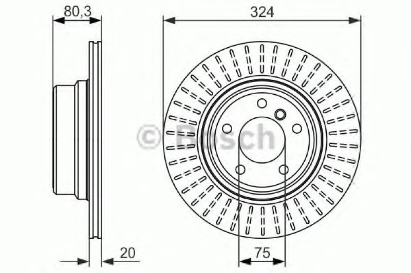 Image of Brake disc Bosch 0 986 479 350