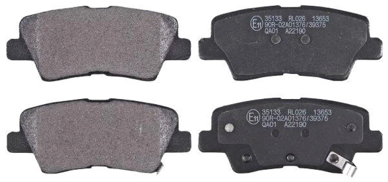 Image of A.B.S. 35133 Brake pad set with acoustic wear warning Brake Pad Set,disc brake (402)