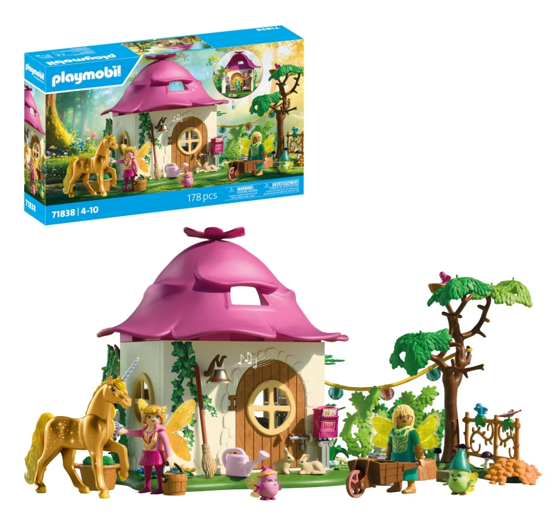 Image of Playmobil Magic Unicorns Lucky Lavender Unicorn with Fairy With adorable details and interchangeable accessories for children aged 4 and up 71