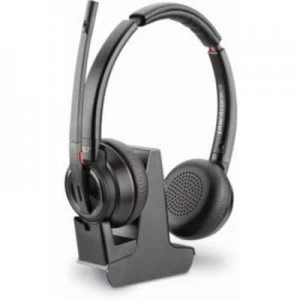 Image of Plantronics Savi W8220 Spare headset DECT Cordless, Stereo On-ear Black