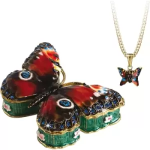 image of Secrets from Hidden Treasures 1091 Butterfly Trinket Box