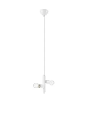 Linda Modern Multi Arm Pendant Ceiling Light White, 2x E27