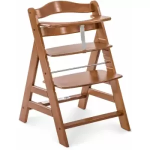 image of Hauck - Alpha+ Wooden Highchair, Walnut