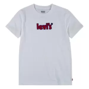 Image of Levis Levis Poster Tee Junior Boys - White