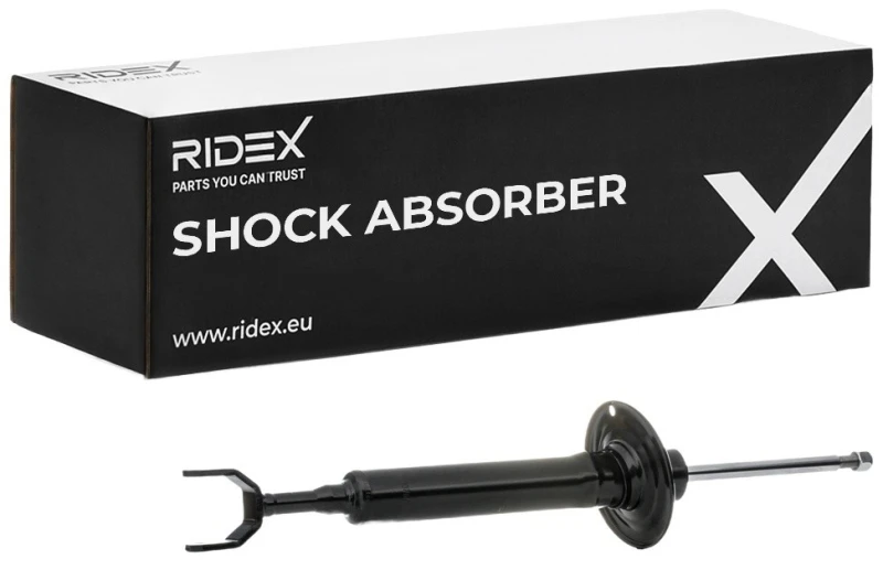 Image of RIDEX 854S1043 Shock absorber Front Axle, Gas Pressure, Twin-Tube, Spring-bearing Damper, Bottom Fork Shock Absorber (854)