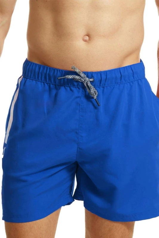 Image of Ript Essentials Verticle Stripe Swimming Trunks Mens Swim Shorts Small Blue 35538719350