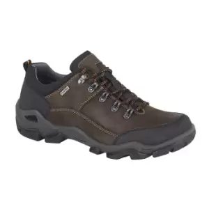 Image of IMAC Mens All Terrain Waterproof Leather Shoes (9 UK) (Dark Brown)