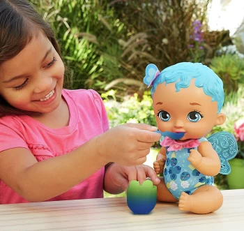 Image of My Garden Baby Colour Change Berry Hungry Doll - Blueberry