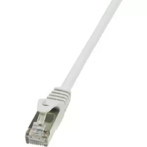 Image of LogiLink CP1112D RJ45 Network cable, patch cable CAT 5e SF/UTP 20.00 m Grey