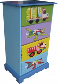 Image of Liberty House Toys Kids Transport 4 Drawer Chest