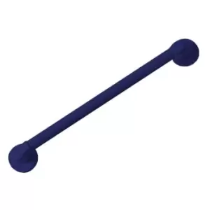 NRS Healthcare Plastic Fluted Grab Rail - Blue - 600mm