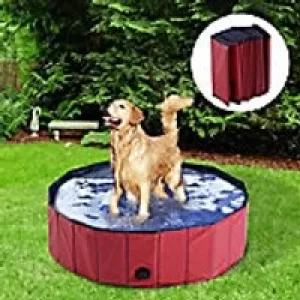 image of PawHut Pet Swimming Pool D01-012RD 300 x 1000 x 1000 mm Red