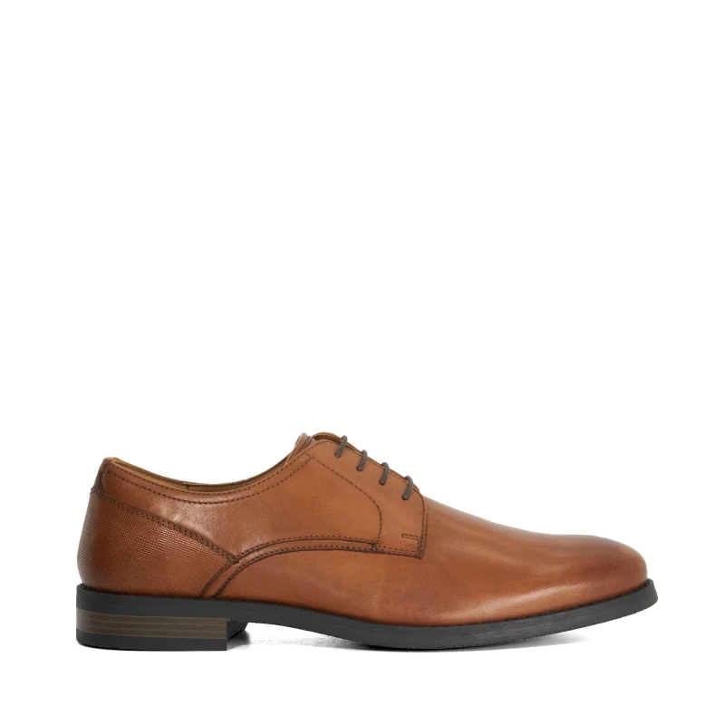 Image of Dune London Dune London Men 'Soreen' Leather Lace Up Shoes in Tan Size: 6 Tan 6 Male 5050808728946