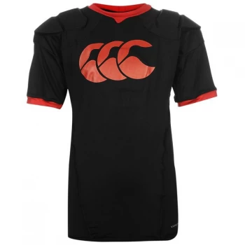 image of Canterbury arm artic ulation and enhanced neck stretch for perfect fit. - Black/Red