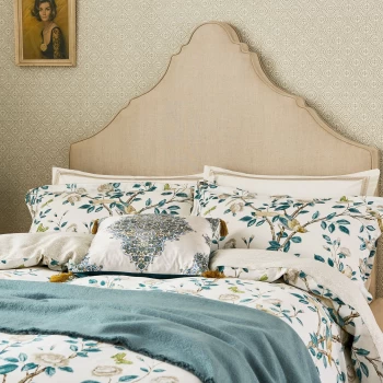 image of Sanderson Andhara Kingsize Duvet Cover, Teal & Cream