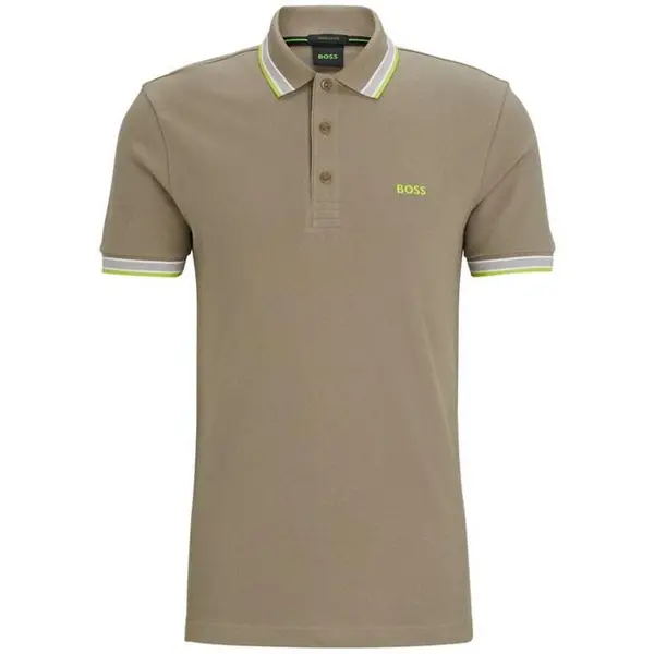 image of BOSS Paddy Polo Shirt - Green S