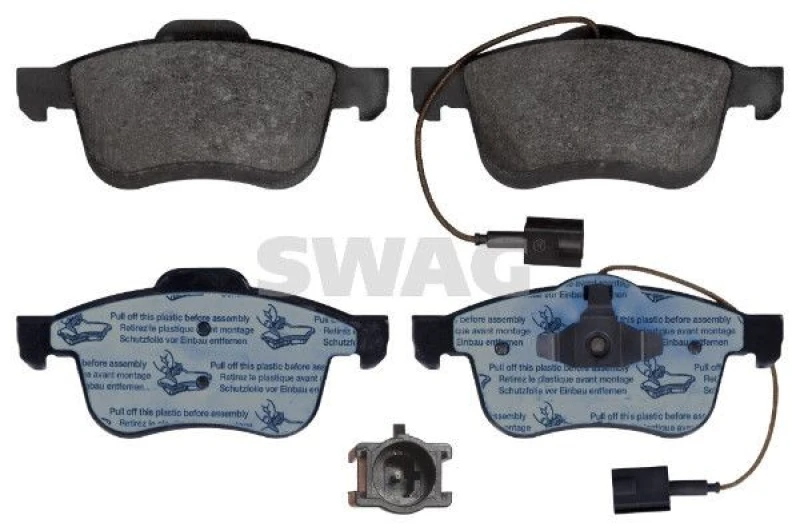 Image of Brake pad set SWAG 72 11 6104