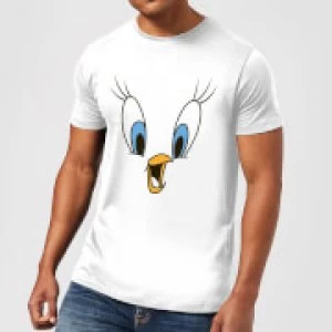 Image of Looney Tunes Tweety Face Mens T-Shirt - White - 3XL