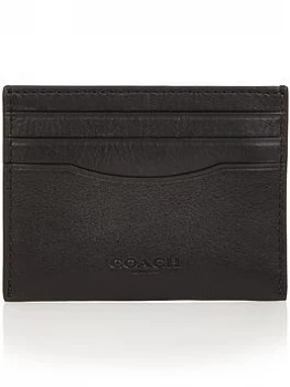 image of Coach Mens Sport Calf Card Case - Black