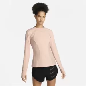 Image of Nike Run Division Dri-Fit ADV Womens Long-Sleeve Top - Orange