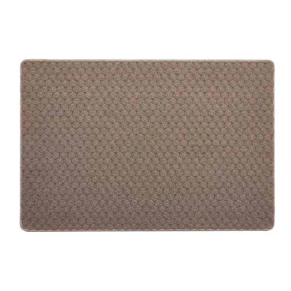 Image of Hug Rug Sculptured Washable Basket Honeycomb Mink 80X120 5026134622449