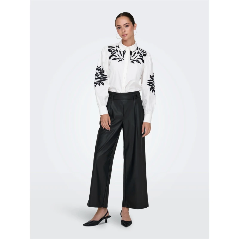 Image of Only Womens Leather Trousers Black female 26 L32