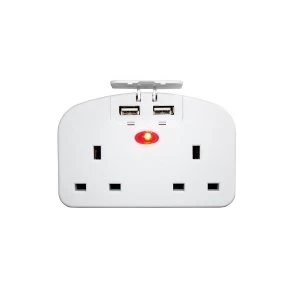 image of Connect It Connect It European Travel Adaptor with 2 USB ports