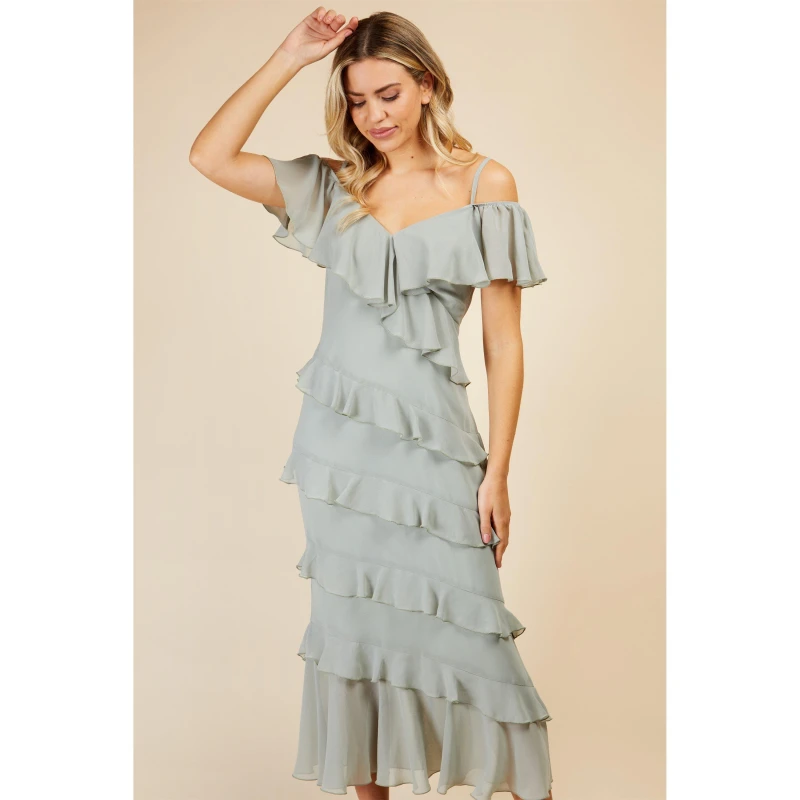 Image of Little Mistress Womens Maxi Dress Waterlily female 12 (M)