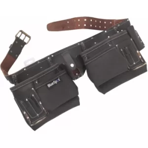 image of BlueSpot 16335 Deluxe Oil Tanned Leather Double Tool Belt