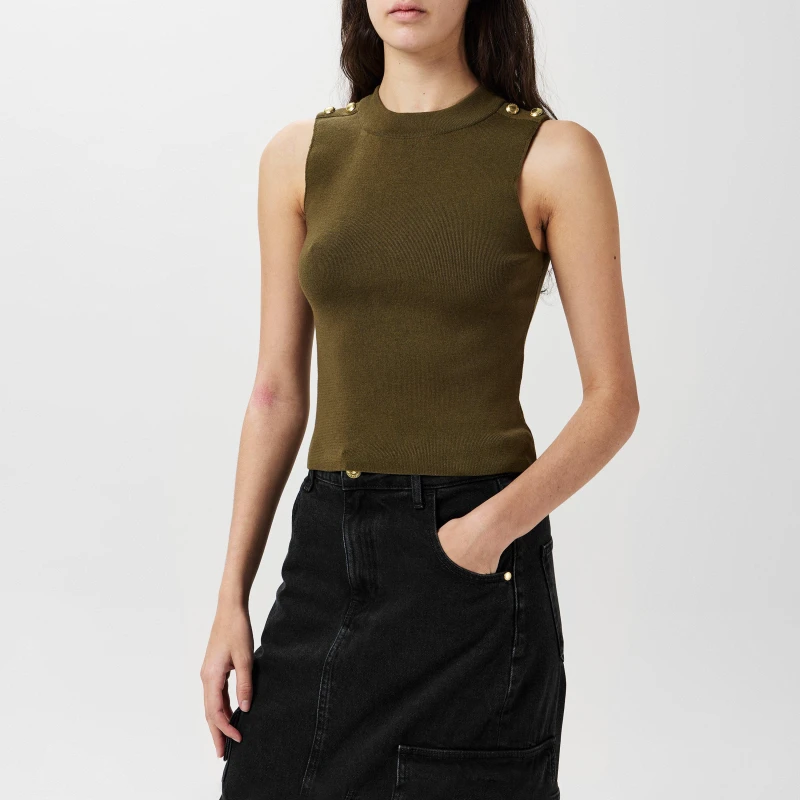 Image of Barbour International Laia Sweater Vest - Green Green 14