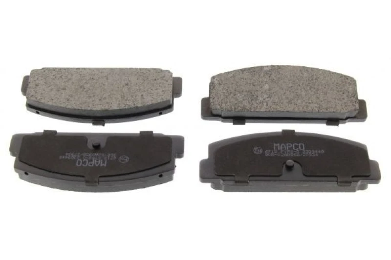 Image of MAPCO 6712 Brake pad set Rear Axle, excl. wear warning contact, with anti-squeak plate Brake Pad Set,disc brake (402)