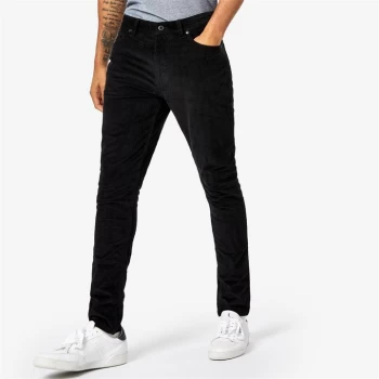 image of Jack Wills 5 Pocket Cord Trousers - Black