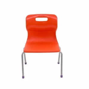 image of TC Office Titan 4 Leg Chair Size 2, Orange