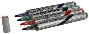 Pentel Whiteboard Marker Fn Blt Ast Pk4