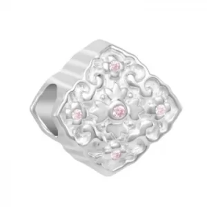 image of Chamilia Blossom Medallion Charm With Cubic Zirconia