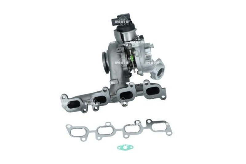 Image of NRF 90010081 Turbocharger with gaskets/seals, with exhaust manifold Charger,charging system (2234)