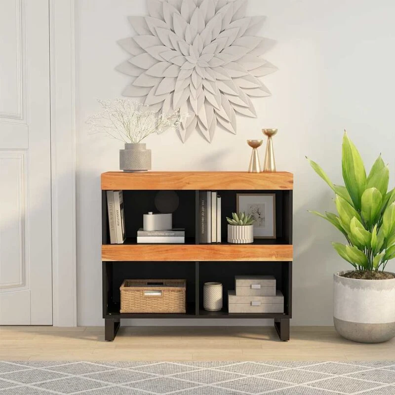 Image of VIDAXL Side Cabinet 85x33x75cm Solid Wood Acacia Vidaxl 8720845781347