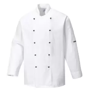 Image of Portwest Unisex Somerset Chefs Jacket White 2XL