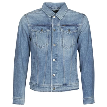 image of G-Star Raw 3301 SLIM JKT mens Denim jacket in Blue - Sizes M,L,XL,UK S,UK M,UK L,UK XL,UK XXL